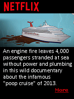 Netflix�s newest documentary, Trainwreck: Poop Cruise, dives headfirst into one of the most infamous maritime disasters in cruise history: the Carnival Triumph fiasco of 2013. What began as a routine pleasure cruise from Galveston, Texas, quickly unraveled into a five-day ordeal that left more than 4,000 passengers and crew stranded at sea without power, sanitation, or functioning infrastructure. The situation turned so dire that the ship became known worldwide as ''the poop cruise.''